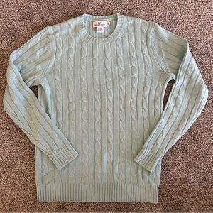Vineyard Vines Women’s Cable Knit Sweater - Light Blue